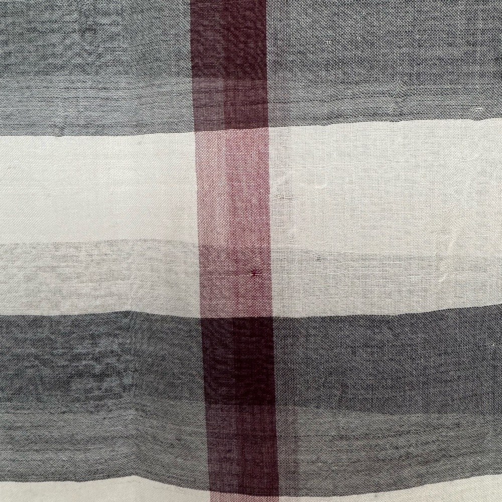 BURBERRY Women’s Plaid Multicolor Scarf - Picture 10 of 11